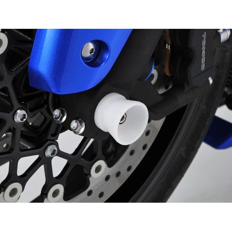 アグラス フロントアクスルプロテクター ファンネル ZX-6RR 仕様 アルミ カラー ブルー 344-471-A0B