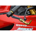 アグラス レバーガード 1199 Panigale ガードエンド&ベースカラー チタン/ゴールド/ブラック 301-559-TGB