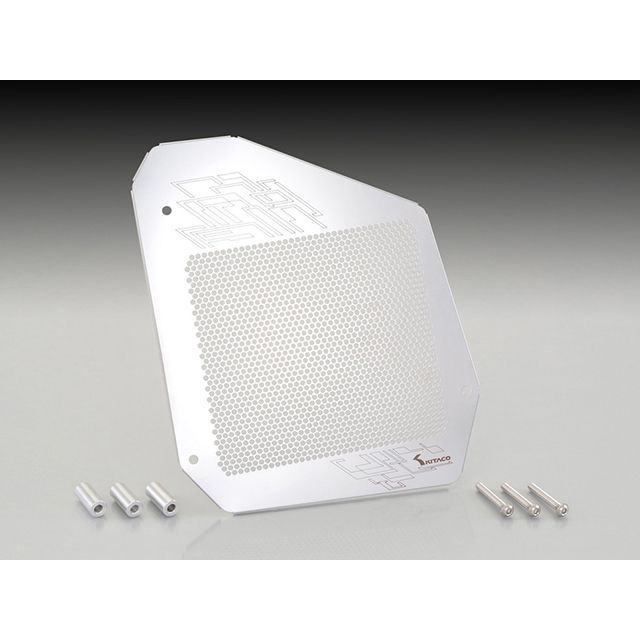 ●メーカー名：キタコ / KITACO●商品名：ラジエタースクリーン●メーカー品番：660-0200100●JANコード：4990852107377商品の保証は、メーカー保証書の内容に準じます。●材質ステンレス製●仕様カラー、ボルト付属●備考スクーターのエンジン周りをドレスアップさせるステンレス製のラジエターカバーです。メーカー車種年式型式・フレームNo.その他ヤマハN-マックス2DS2※商品掲載時の適合情報です。年式が新しい車両については、必ずメーカーサイトにて適合をご確認ください。