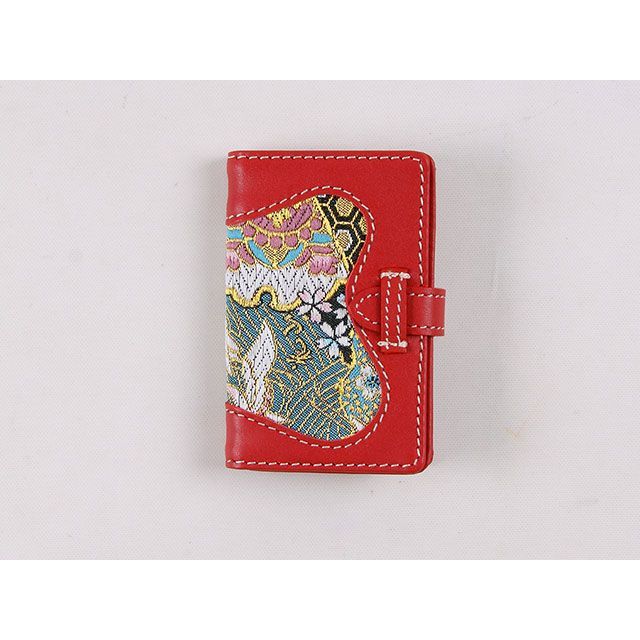 デグナー 【特価品】 花山 WV-5K 名刺ケース 柄 都桜 カラー レッド WV-5K-MZ-RD