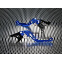 ユーカナヤ スタンダードタイプ ショートアルミビレットレバーセット GSX1400 レバー ブルー アジャスター ブラック SU012-022-0204-01(2)