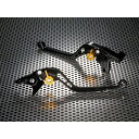 ユーカナヤ スタンダードタイプ ロングアルミビレットレバーセット GSX1300Rハヤブサ レバー ブラック アジャスター オレンジ SU011-079-0101-08(2)