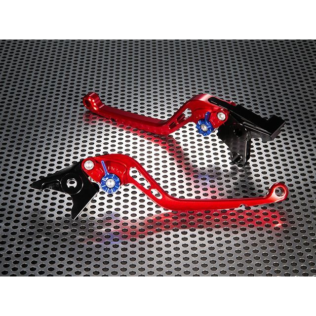 ユーカナヤ スタンダードタイプ ロングアルミビレットレバーセット RSV mille/RSV mille R レバー レッド アジャスター レッド AP007-002-0105-05