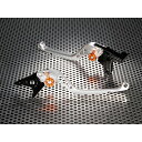 ユーカナヤ スタンダードタイプ ロングアルミビレットレバーセット ST3 ST3S レバー シルバー アジャスター オレンジ DU020-002-0103-08(2)