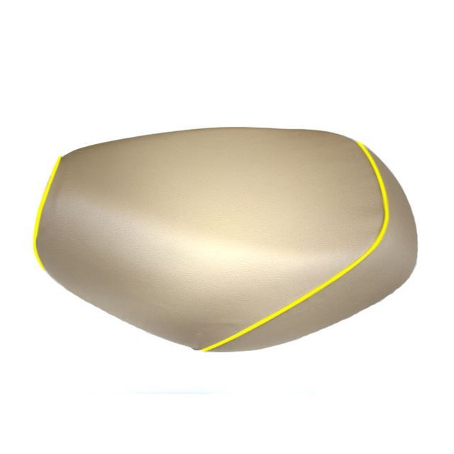 グロンドマン ジョグ（3KJ） 国産シートカバー ベージュ ジョグ タイプ 被せ 仕様 黄パイピング GR23YC330P100