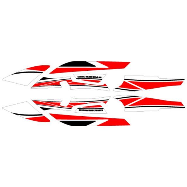 【メーカー直送】エムディーエフ TMAX530 グラフィックキット ストロボモデル レッドタイプ TMAX タイプ サイドカバーセット MTMX53-D-RD-SC