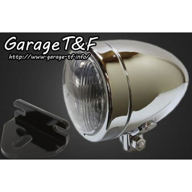 ガレージT&F 4インチスリムライト（ロング）＆ライトステー（タイプE）キット W650 ・W650HL06