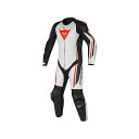 正規品／Dainese ASSEN 1 PC PERF. SUIT カラー：I96-WHITE/BLACK/RED-FLUO サイズ：48 1513447 ダイネーゼ レーシングスーツ バイク