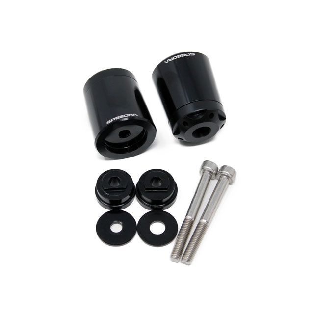 SPEEDRA アルミハンドルバーエンド カラー ブラック ABEHP01BK