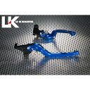 ユーカナヤ Rタイプ可倒式 アルミ削り出しビレットレバー S1000R レバー ブルー アジャスター ゴールド BM015-040-070502(2)