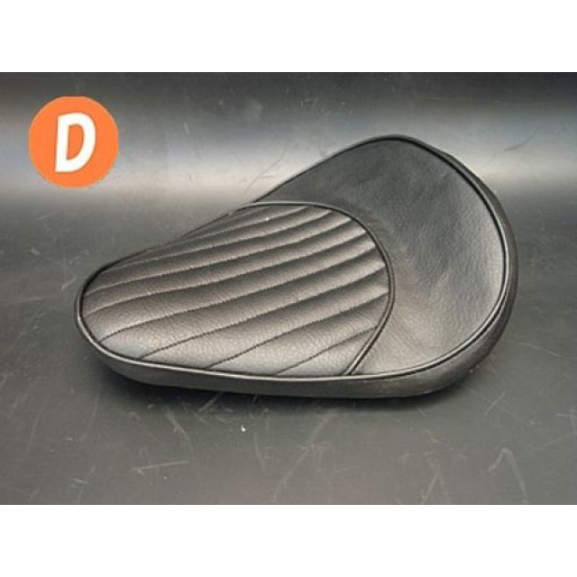 部品屋K&W 専用ソロシートKIT リジットタイプ（ステッチ） SR400/500 タイプ Dタイプ カラー 赤茶 P26131
