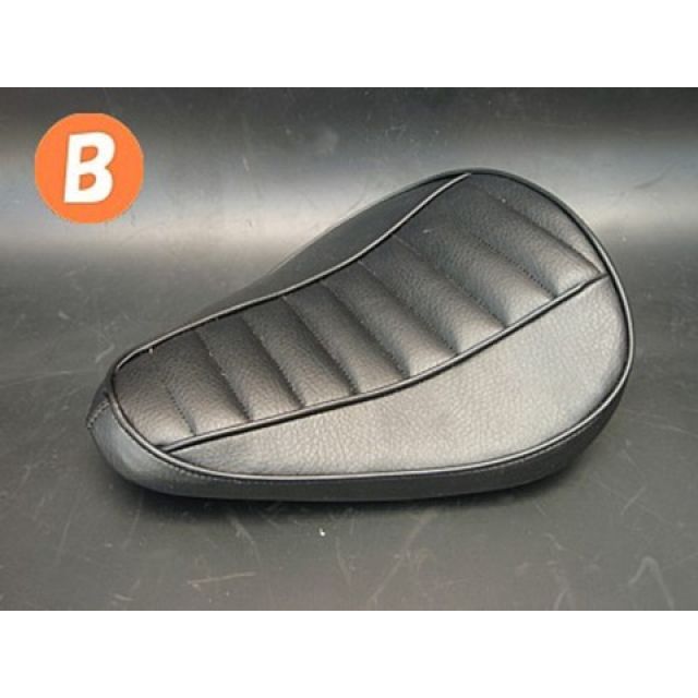 部品屋K&W 専用ソロシートKIT スプリングタイプ（ステッチ） SR400/500 タイプ Bタイプ カラー 黒 P26134