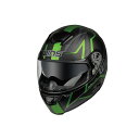 ウインズヘルメット FF-COMFORT カラー マットブラック×グリーン サイズ XL/59-60cm JAN_4560385765872