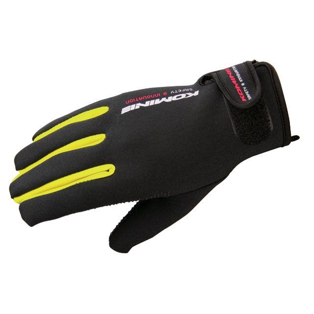 Gloves - コミネ GK-753 ネオプレーングローブ カラー イエロー サイズ XS ・06-753