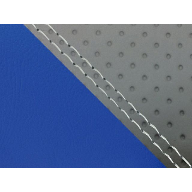 グロンドマン CBR1000RR（SC57） 国産シートカバー 張替 エンボス灰＆青 CBR1000RR 仕様 透明ダブルステッチ 適合 ダブル（リア側） GH5575HC125SW0