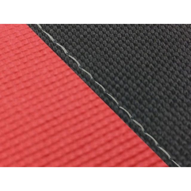 グロンドマン CBR1000RR（SC57） 国産シートカバー 張替 スベラーヌ黒＆スベラーヌレッド CBR1000RR 仕様 透明ステッチ 適合 シングル（フロント側） GH5574HC4644S0