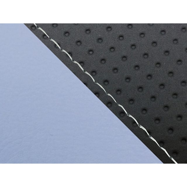 グロンドマン FZ1 フェザー（10年〜）シングル（フロント側） グロンドマン国産シートカバー 張替（エンボス黒・ライトブルー） FZ1 フェザー 仕様 透明ステッチ GH5565YC834S0