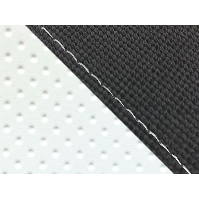Rakuten - グロンドマン FZ1 フェザー（10年〜）シングル（フロント側） グロンドマン国産シートカバー 張替（スベラーヌブラック・エンボスホワイト） FZ1 フェザー 仕様 透明ステッチ GH5565YC4628S0