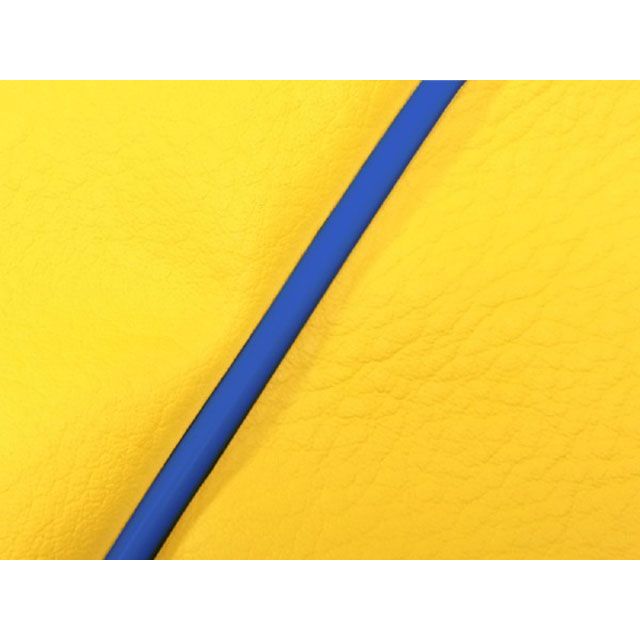 グロンドマン DJ-1R（AF12-MSH） 国産シートカバー 張替 イエロー DJ-1R 仕様 青パイピング GH32HC520P50