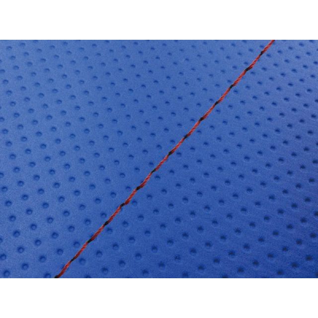 グロンドマン IVYタクト 4サイクル グロンドマン国産シートカバー 張替（フルエンボスブルー） IVYタクト 仕様 赤ステッチ GH28HC390S40