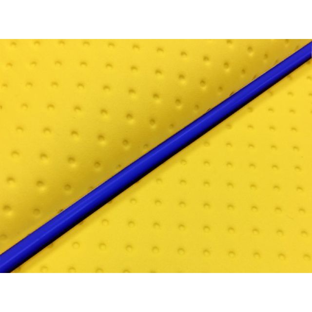 グロンドマン IVYタクト 4サイクル グロンドマン国産シートカバー 張替（フルエンボスイエロー） IVYタクト 仕様 青パイピング GH28HC400P50