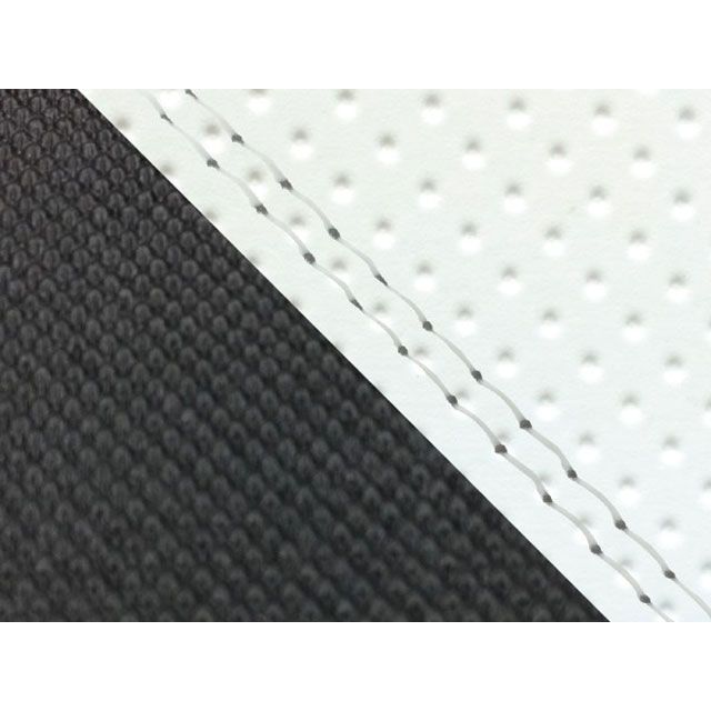 グロンドマン グロム 国産シートカバー エンボスホワイト＆スベラーヌブラック グロム タイプ 張替 仕様 透明ダブルステッチ GH5568HC2846SW0