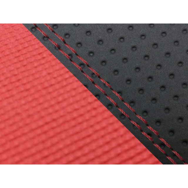 グロンドマン グロム 国産シートカバー エンボス黒＆スベラーヌレッド グロム タイプ 張替 仕様 赤ダブルステッチ GH5568HC844SW40