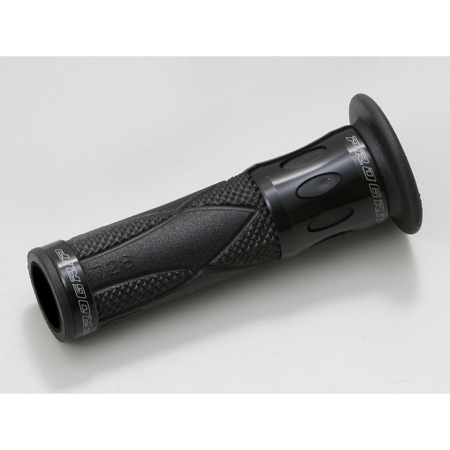 ●メーカー名：プログリップ / PROGRIP●商品名：728タイプ エンド貫通●カラー ブラック/ブラック・カラー：ブラック/シルバーはこちら・カラー：ブラック/ゴールドはこちら・カラー：ブラック/ブルーはこちら・カラー：ブラック/レッドはこちら●メーカー品番：98091●JANコード：4909449523667商品の保証は、メーカー保証書の内容に準じます。材質スタンダードラバー仕様エンド貫通サイズ全長：122mm 内径：22/25mm備考カスタム車両にお奨めなデザイン。スタンダードラバーにアルマイト処理を施したアルミリングを付属。※掲載画像はイメージです。実際の商品とは色味や仕様が異なる場合がございます。メーカー車種年式型式・フレームNo.その他ホンダGROM LEDヘッドライト車JC61純正スロットルスリーブのリブを削る必要有りスズキGSR250F L4GJ55Dスリーブ加工が必要汎用※商品掲載時の適合情報です。年式が新しい車両については、必ずメーカーサイトにて適合をご確認ください。