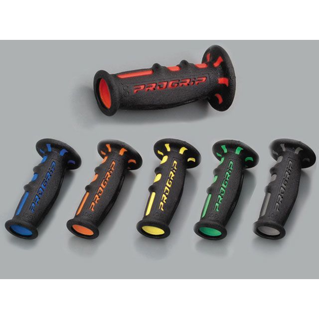 プログリップ 601タイプ スーパーバイクグリップ エンド貫通 汎用 カラー ブラック/イエロー 98026