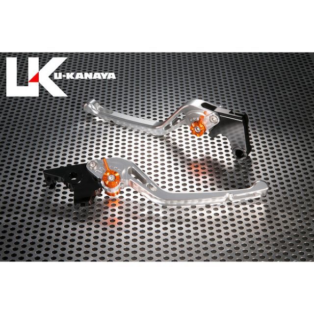 ユーカナヤ GPタイプ アルミ削り出しビレットレバー（レバーカラー：シルバー） GSX1300BK B-KING 調整アジャスターカラー ブラック SU010-051-0503