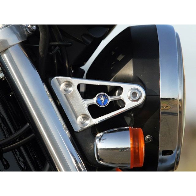 R’s GEAR ヘッドライトステー ワイバンエンブレムタイプ（シルバー）