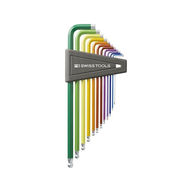 PBスイスツールズ 212ZLH-12RB ボール付ロングレインボーレンチセット(パックナシ) ・212Z.LH-12RB