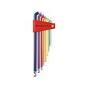 PBスイスツールズ 2212LH-10RB レインボーショートヘッド六角セット(パックナシ) ・2212.LH-10RB