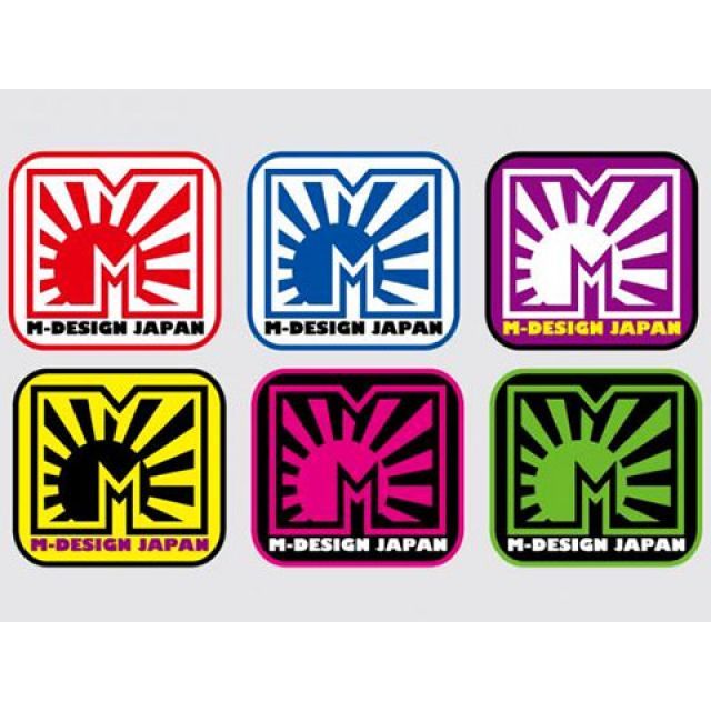 Mデザイン M-DESIGN JAPAN ステッカー カラー 迷彩グレー×黒