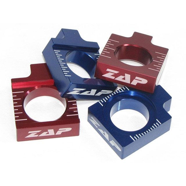 ZAPTECHNIX ZAPアクスルブロック RMZ450 06- BLUE Z-8072B ザップテクニクス その他サスペンションパーツ バイク RM-Z450