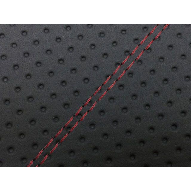 グロンドマン スーパーディオ/ZX/SR（AF27/28） 国産シートカバー フルエンボスブラック スーパーディオ/ZX/SR タイプ 張替 仕様 赤ダブルステッチ GH16HC420SW40