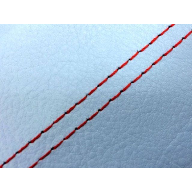 グロンドマン スクーピー（AF55） 国産シートカバー ライトブルー スクーピー タイプ 張替 仕様 赤ダブルステッチ GH49HC340SW40