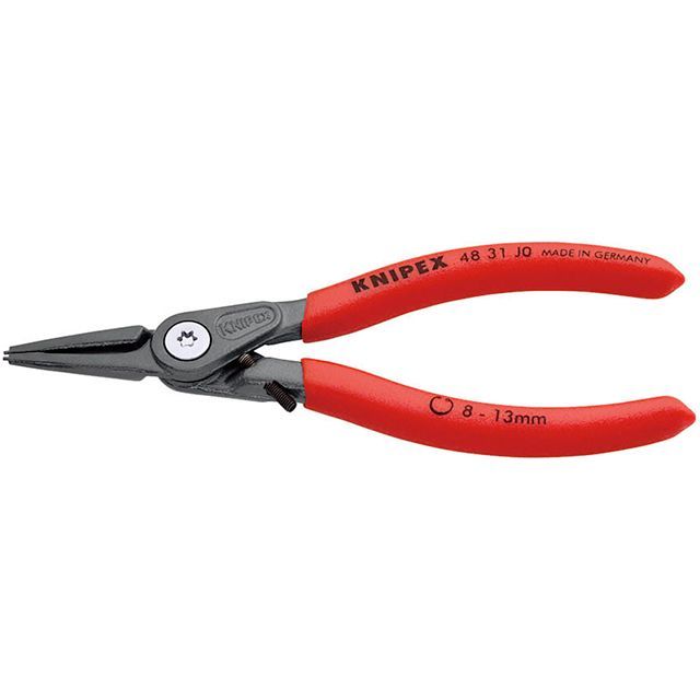 クニペックス 4831-J0 穴用精密スナップリングプライヤー 直(ストッパー) ・4831-J0