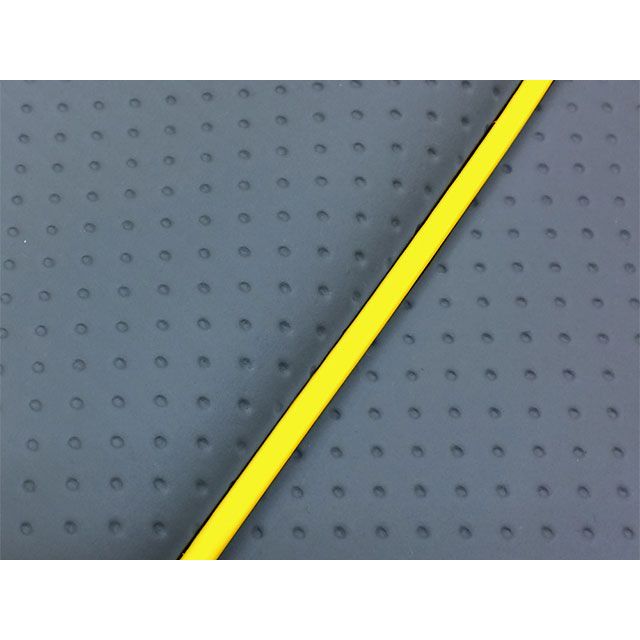 グロンドマン シグナスX（SEA5J/SEA8J）（BF9）4型（XC125SR）/ヤマハ グロンドマン国産シートカバー 張替（フルエンボスグレー/黄色パイピング） シグナスX シグナスX 4型 GH5588YC410P100