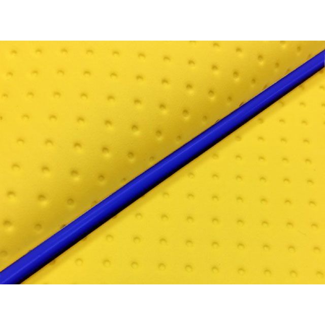 グロンドマン スマートディオ/Z4（AF56） 国産シートカバー フルエンボスイエロー スマートディオ/Z4 タイプ 被せ 仕様 青パイピング GR20HC400P50