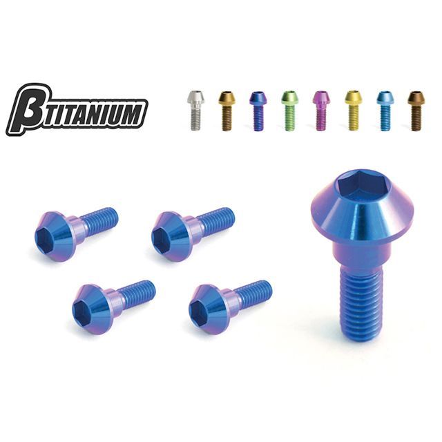 ベータチタニウム リアブレーキディスクローターボルトキット 仕様 ローズピンク（陽極酸化あり） BT-RDH1-4-RP