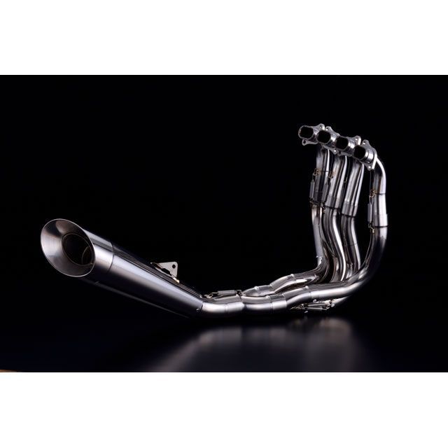 オーバーレーシング レーシングチタン メガホン 4-2-1 フルエキゾーストマフラー 焼色無し Ninja H2 ・20-87-021