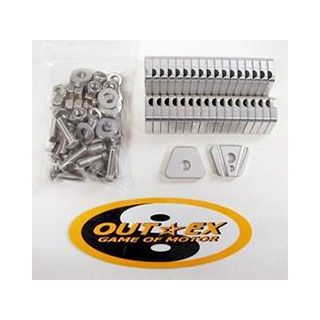 アウテックス スポークブースター リア用 KLX250/KLX250SR/Dトラッカー/DトラッカーX/SB カラー クリアーアルマイト SB1R-KD-CLEAR