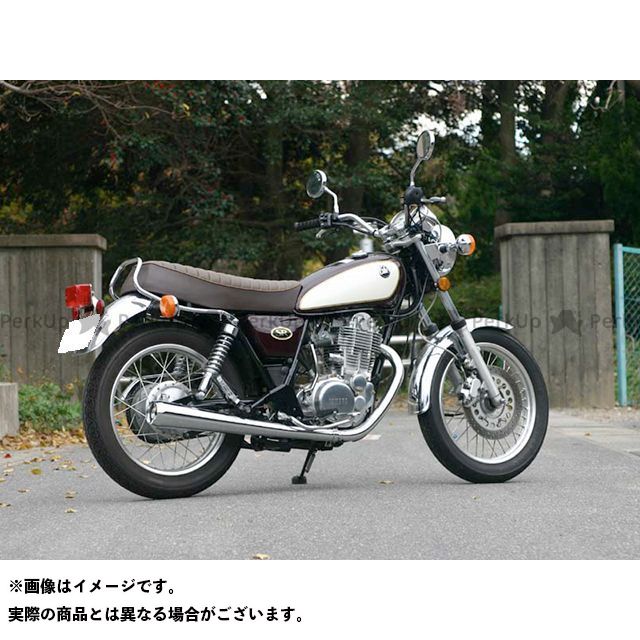 乐天商城 - ノジマ ビンテージメガホン（エンブレム有り） スリップオン（ステンレス/クローム） SR400 NMS220SMCE