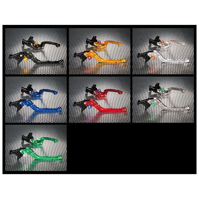 ユーカナヤ Rタイプ 可倒式 アルミ削り出しビレットレバー（レバーカラー：レッド） Ninja400/ニンジャ400 カラー 調整アジャスター：チタン KA045-011-0704-06