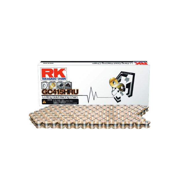 アールケー・ジャパン 軽量ロードスポーツ用チェーン GC415HRU 50〜125cc リンク数 120L GC415HRU120L