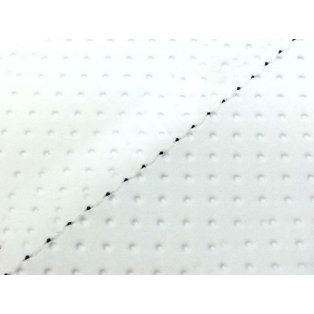 【正規品】グロンドマン ライブディオ（AF34/35） 国産シートカバー エンボスホワイト ライブディオ タイプ 張替 ツートン生地 - 仕様 透明ステッチ GH17HC280S0