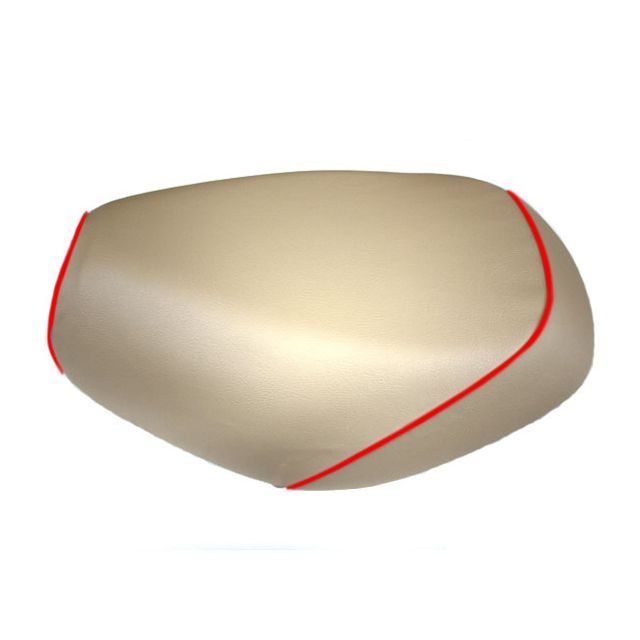 ●メーカー名：グロンドマン / Grondement●商品名：ライブディオ（AF34/35） 国産シートカバー ベージュ●タイプ：張替 仕様：赤パイピング●メーカー品番：GH17HC330P40●JANコード：4562493005888商品の保証は、メーカー保証書の内容に準じます。●特徴国内（日本）生産品。●備考【張替仕様】車種専用設計品です。シートの型の制作から生地の仕入れ、裁断、縫製迄を全て国内（グロンドマン社）で行っており、グロンドマンスタッフが一切の妥協をする事無く製作した国産シートカバーです。張替えの際は車両のシートを忠実に再現している為、張替え後の質感は最高の仕上がりとなります。張替えはハンドタッカー（それの芯）と薄めのマイナスドライバーとラジオペンチ（芯を抜く為）があれば出来ます。一度覚えると出来ますので、色んなデザインのシートカバーを張ってみたくなる・・かもしれません。（張替え作業はタッカーの芯で怪我をしないよう注意して下さい。）【被せ仕様】工具要らず！被せるだけのシートカバーです。装着後はまるでシートカバーを張り替えたかのような質感です。生地の仕入れから裁断・縫製もグロンドマン社で管理しており、この品質はグロンドマンだからこそ出来る業です。工具無しでシートのイメージを一新出来るグロンドマン国産シートカバーを是非、一度お試し下さい。●ご注意【張替仕様】本製品にはシートアッセンブリー（シート本体）は含まれておりません。本製品の取り付けの際はタッカーが必要です。車種専用設計品で張替え後の質感を重視して制作しています。張替えの際に「少しシートカバー小さく無いか」と思われるかもしれませんが、品質を考えた上で車両のシートを忠実に再現して製品を制作いる為となりますのでご了承願います。なお、お客様の車両のシートが社外品だった場合は取り付けが出来ない場合が御座いますので、ご購入前にチェックして頂く必要があります。生地やその他素材（パイピング等）の色目は仕入れ時期により若干変更となる場合が御座います。【被せ仕様】本製品にはシートアッセンブリー（シート本体）は含まれておりません。シート表皮のみの販売となります。本製品は被せるだけで装着が可能ですが、装着後の質感を重視して制作しております。「このシートカバー少し小さく無いか」と思われるかもしれませんが、これは被せ後の質感を張替え同様の美しさに仕上げる為です。その為、シートの形状により取り付けに力がいる場合が御座いますのでご注意下さい。車種専用設計品です。お客様の車両のシートが社外品だった場合は取り付けが出来ない場合が御座いますので、ご購入前にチェックして頂く必要があります。生地やその他素材（パイピング等）の色目は仕入れ時期により若干変更となる場合が御座います。●写真注意※画像はカラーイメージです。カラーの詳細につきましては商品説明文もあわせてご確認下さい。メーカー車種年式型式・フレームNo.その他ホンダライブディオAF34/35※商品掲載時の適合情報です。年式が新しい車両については、必ずメーカーサイトにて適合をご確認ください。