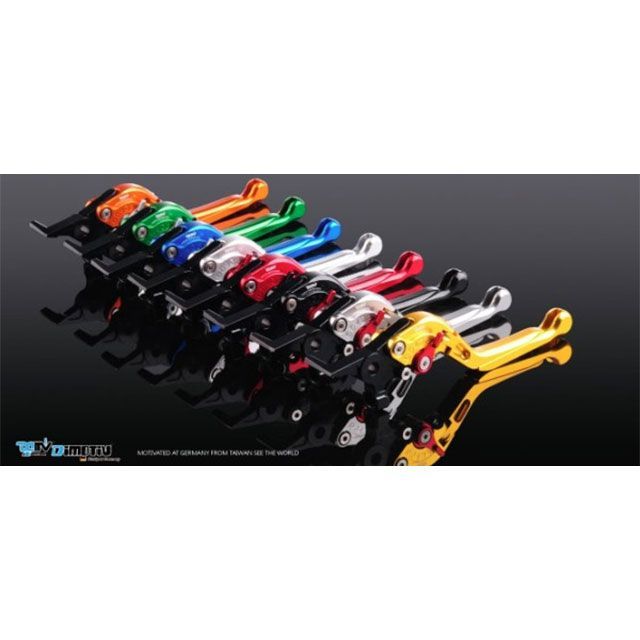 ディモーティブ TYPE3 アジャストレバー ブレーキレバー X-MAX300 本体カラー チタンシルバー エクステンションカラー ブルー DI-CLER3-AB-YA01-TB