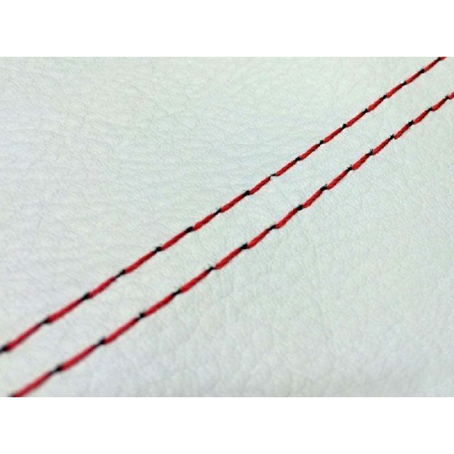 グロンドマン リード90（HF05） 国産シートカバー 張替 グレー リード90 仕様 赤ダブルステッチ GH69HC70SW40